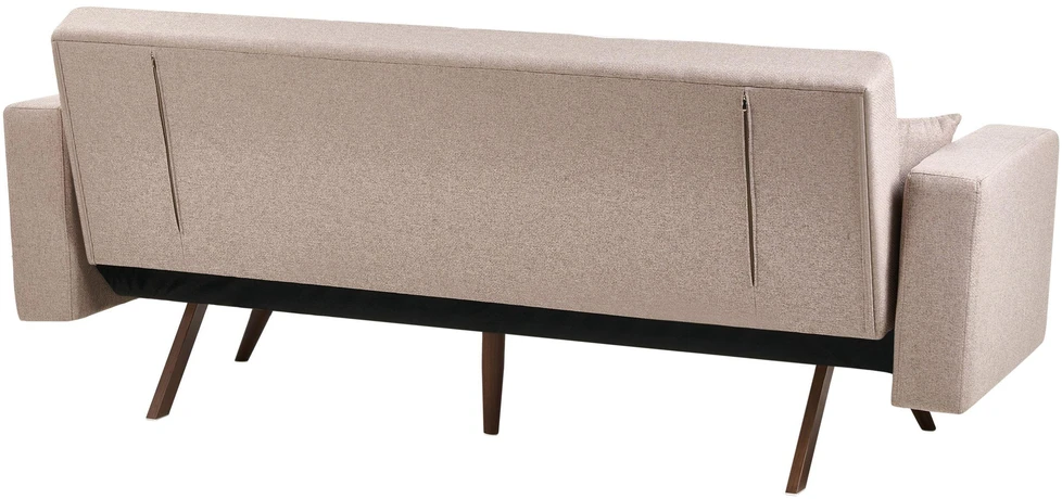 Beliani Trivietė sofa-lova HJULBY Šviesiai ruda