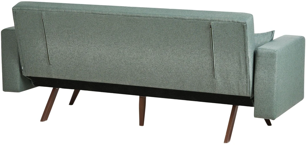 Beliani Trivietė sofa-lova HJULBY žalia
