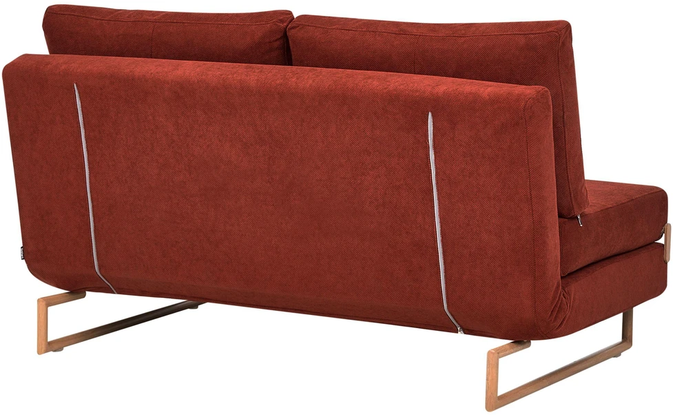 Beliani Trivietė sofa-lova JERSLEV, raudona