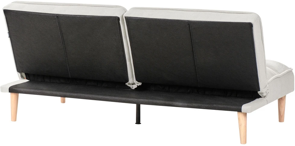 Beliani Trivietė sofa-lova SILJAN, kreminė