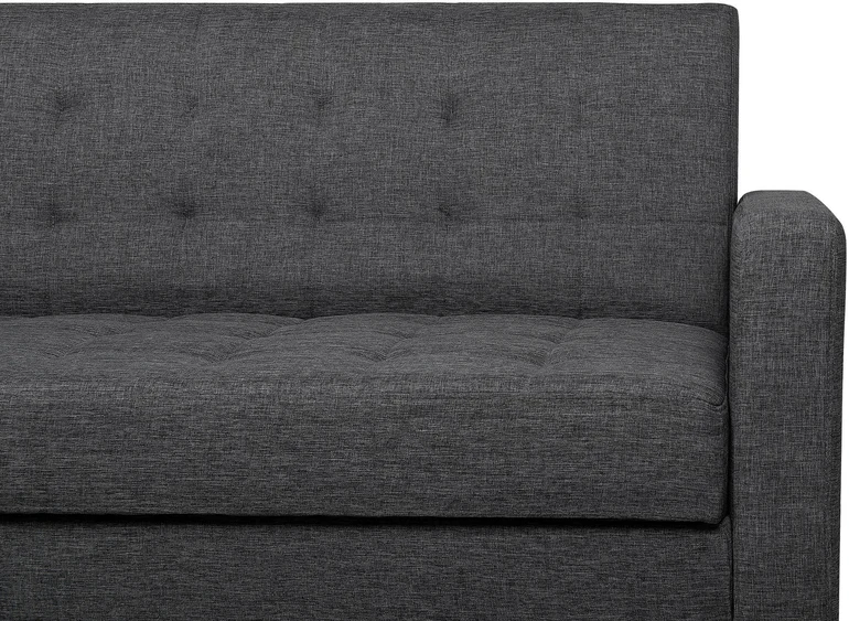 Beliani Trivietė sofa-lova VEHKOO tamsiai pilka