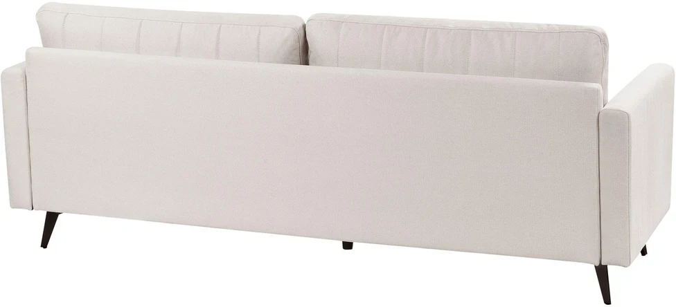 Beliani Trivietė sofa MALA šviesi smėlio spalva