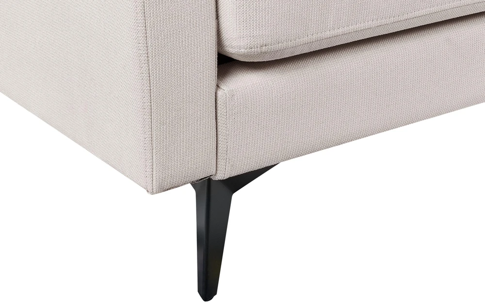 Beliani Trivietė sofa MALA šviesi smėlio spalva