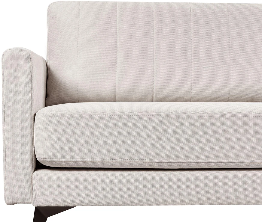 Beliani Trivietė sofa MALA šviesi smėlio spalva
