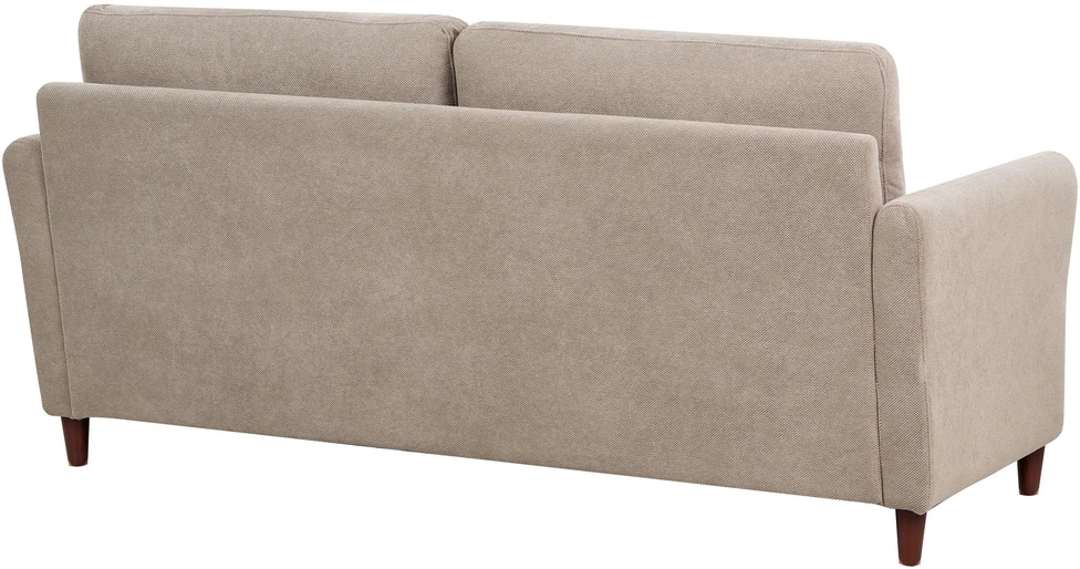 Beliani Trivietė sofa MARE smėlio-pilkos spalvos su daiktadėže