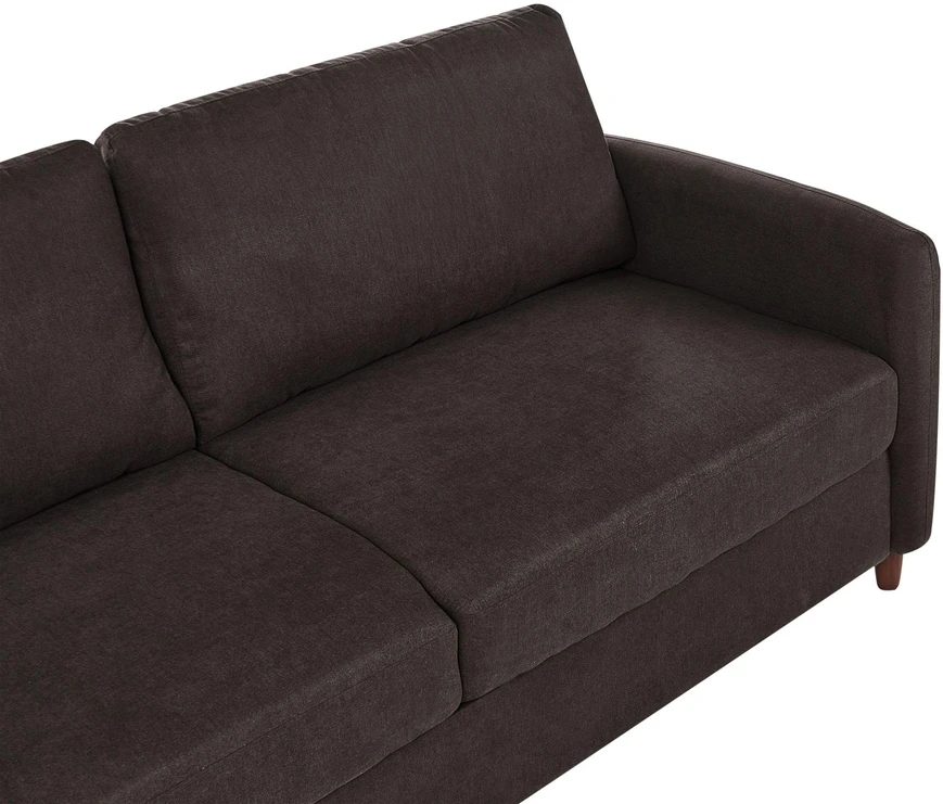 Beliani Trivietė sofa MARE tamsiai ruda