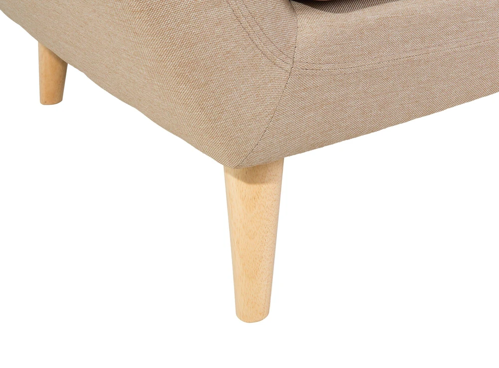 Beliani Trivietė sofa MOTALA, smėlio spalvos