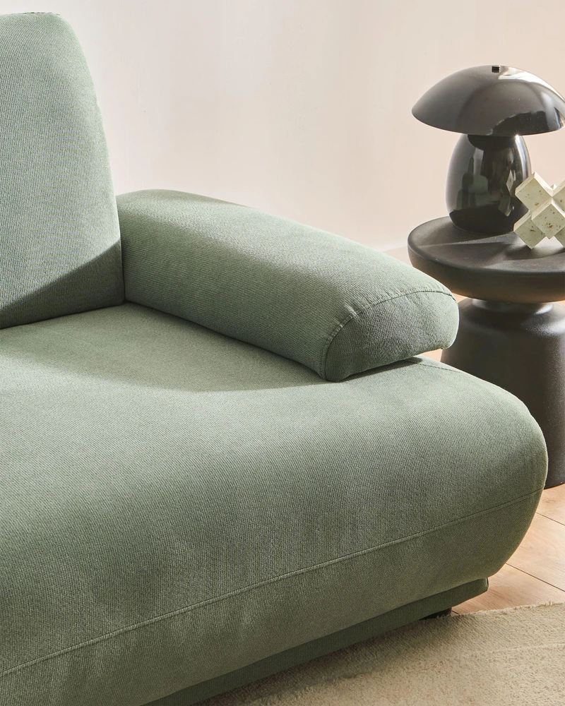Beliani Trivietė sofa NACKA šviesiai žalia