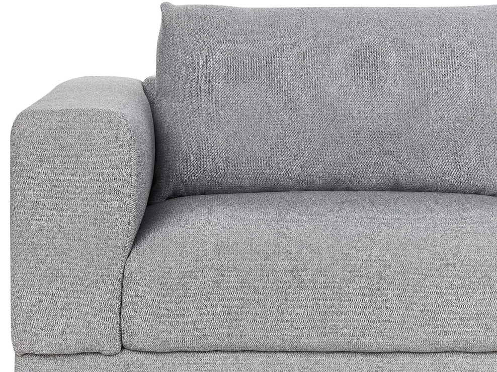 Beliani Trivietė sofa NIVALA šviesiai pilka