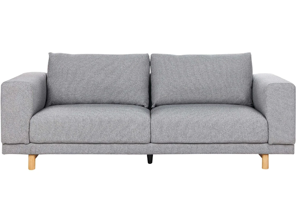 Beliani Trivietė sofa NIVALA šviesiai pilka