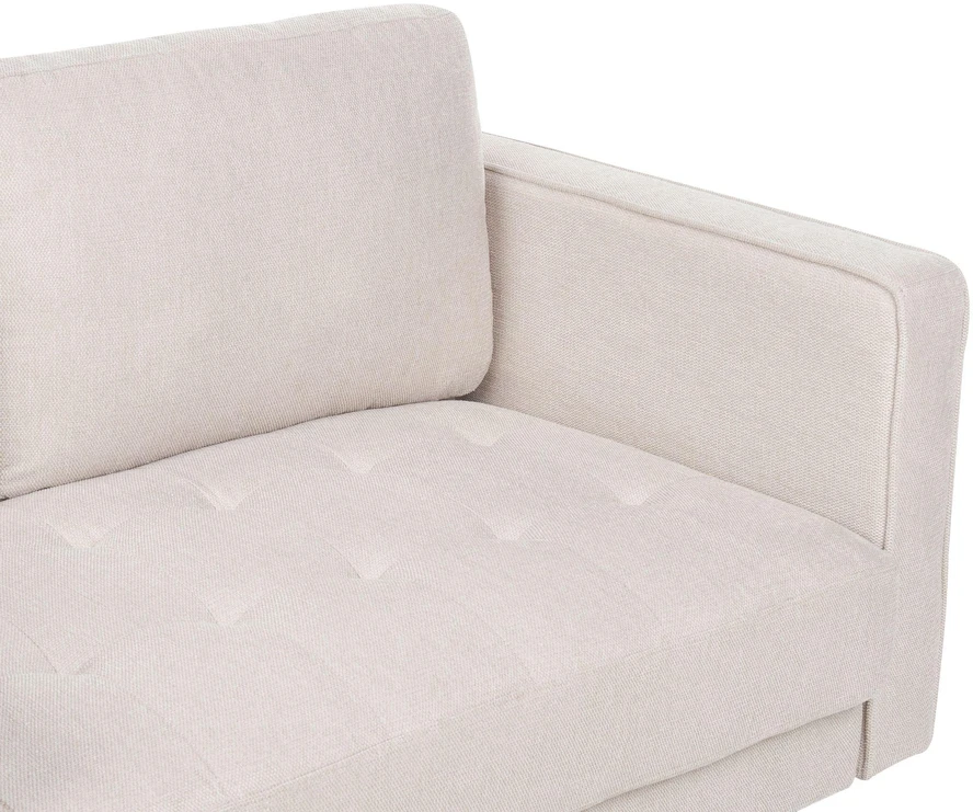 Beliani Trivietė sofa NURMO Šviesiai smėlio spalvos