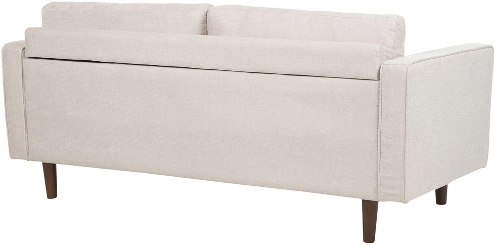 Beliani Trivietė sofa NURMO Šviesiai smėlio spalvos