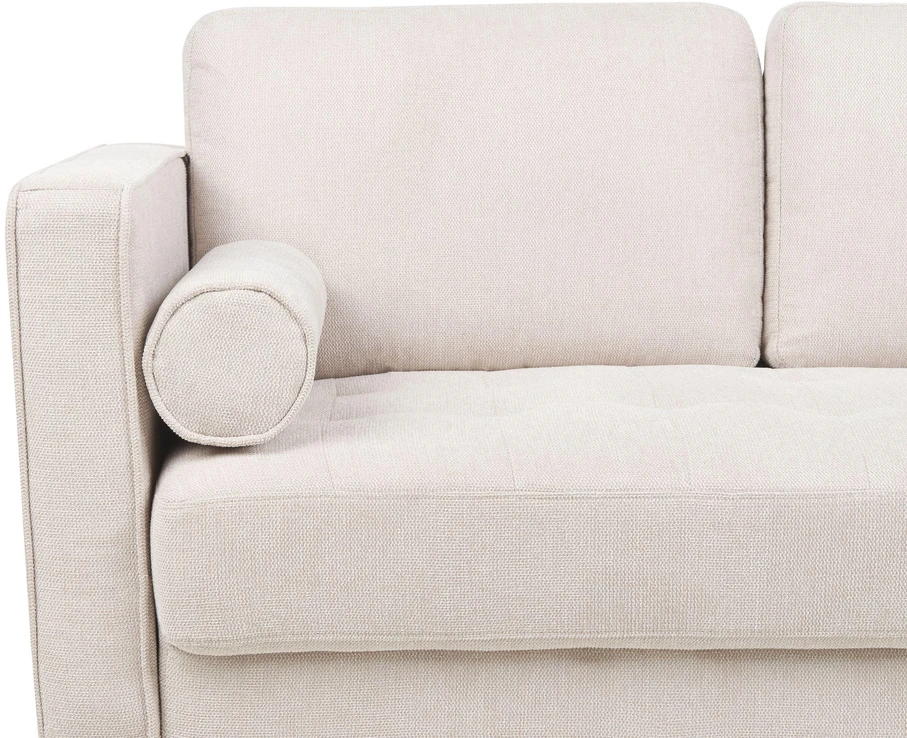 Beliani Trivietė sofa NURMO Šviesiai smėlio spalvos