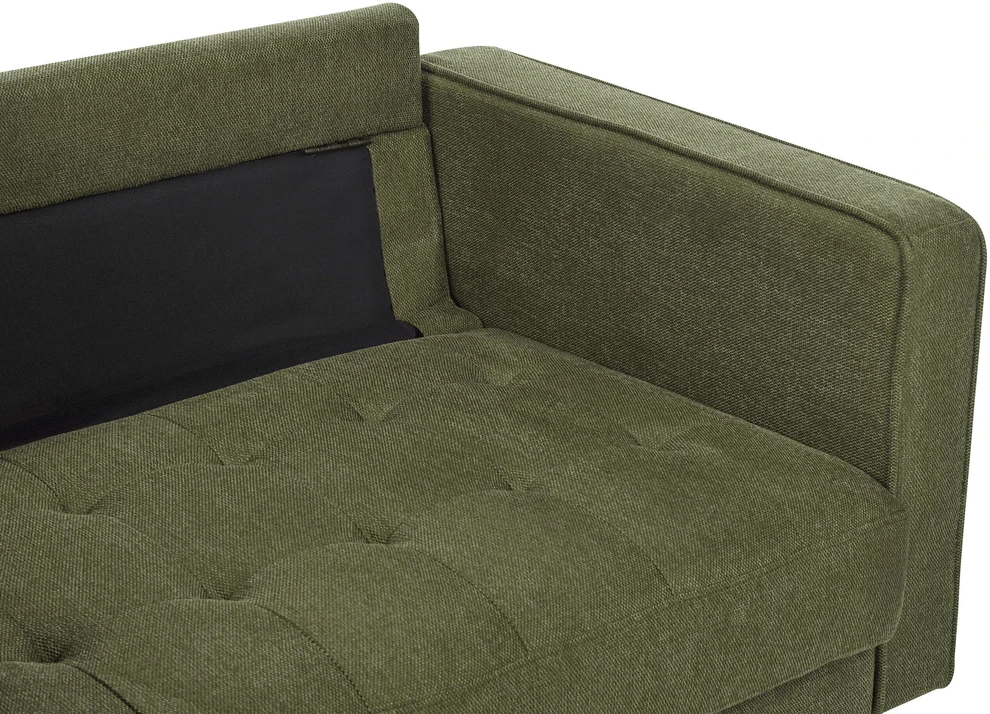 Beliani Trivietė sofa NURMO, tamsiai žalia