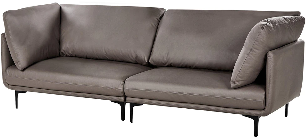 Beliani Trivietė sofa REVSNES ruda