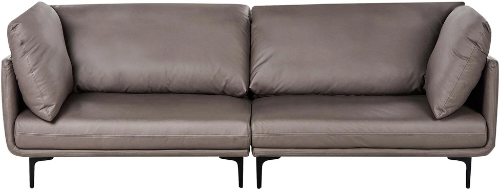 Beliani Trivietė sofa REVSNES ruda