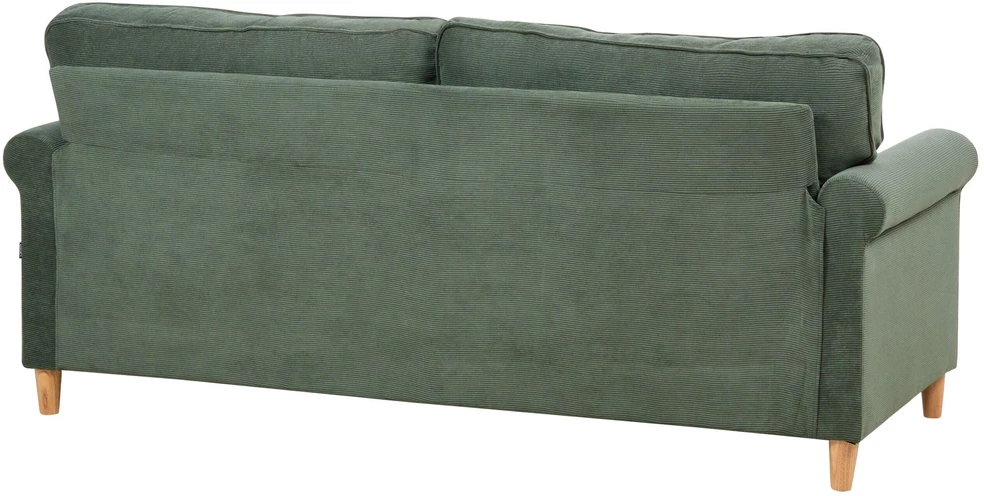 Beliani Trivietė sofa RONNEBY, kordas, tamsiai žalia