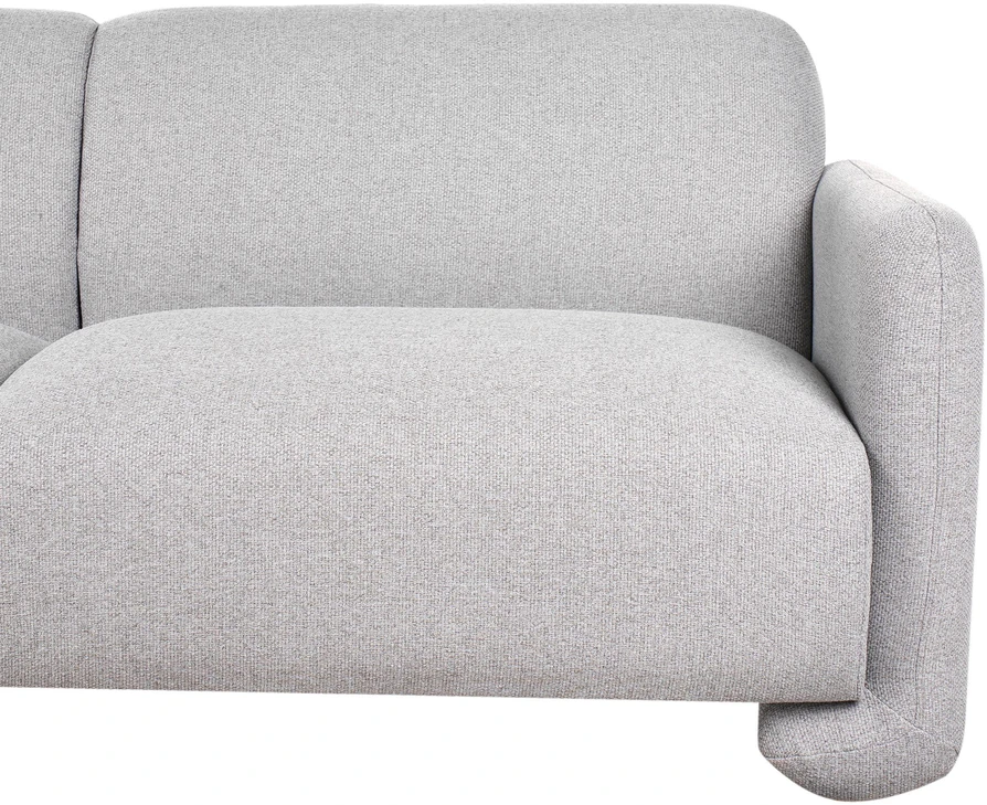 Beliani Trivietė sofa SALAND pilka