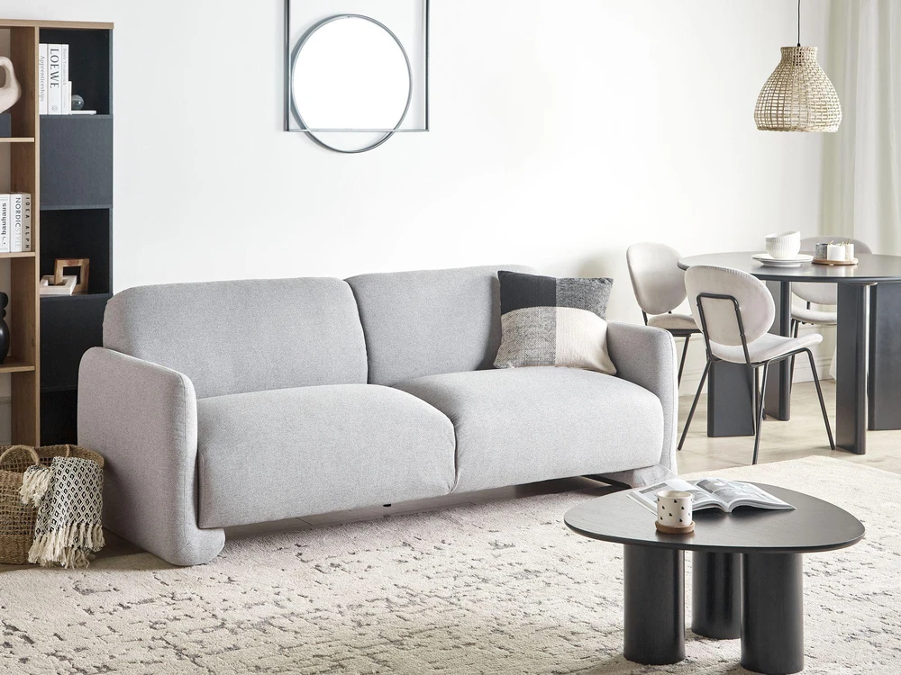 Beliani Trivietė sofa SALAND pilka