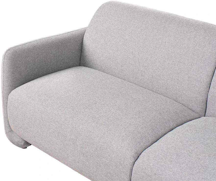Beliani Trivietė sofa SALAND pilka