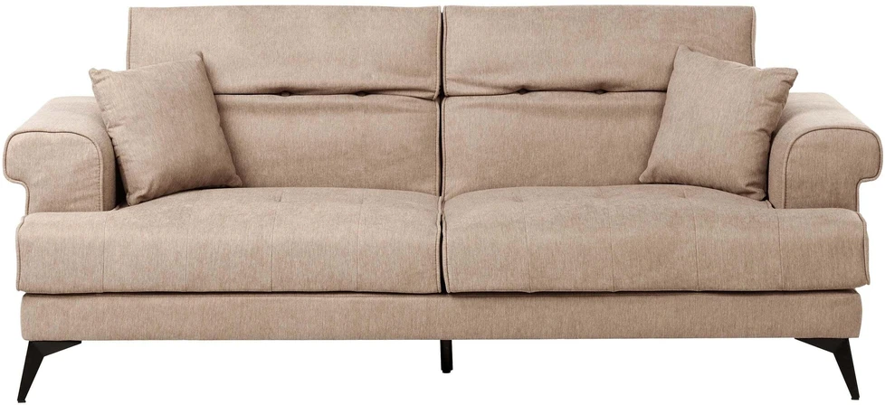 Beliani Trivietė sofa SKIVE šviesiai ruda