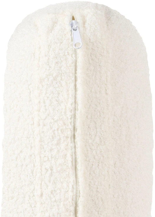 Beliani Trivietė sofa SOVIK, boucle audinys, pieno balta spalva
