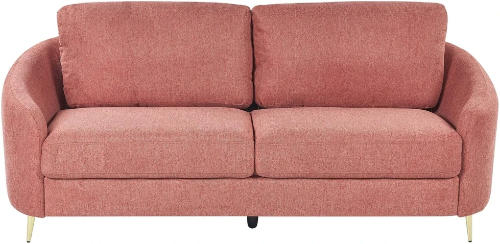 Beliani Trivietė sofa TROSA rožinė