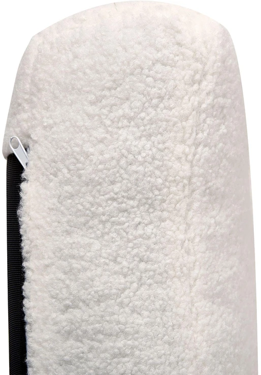 Beliani Trivietė sofa TUVE, balta boucle medžiaga