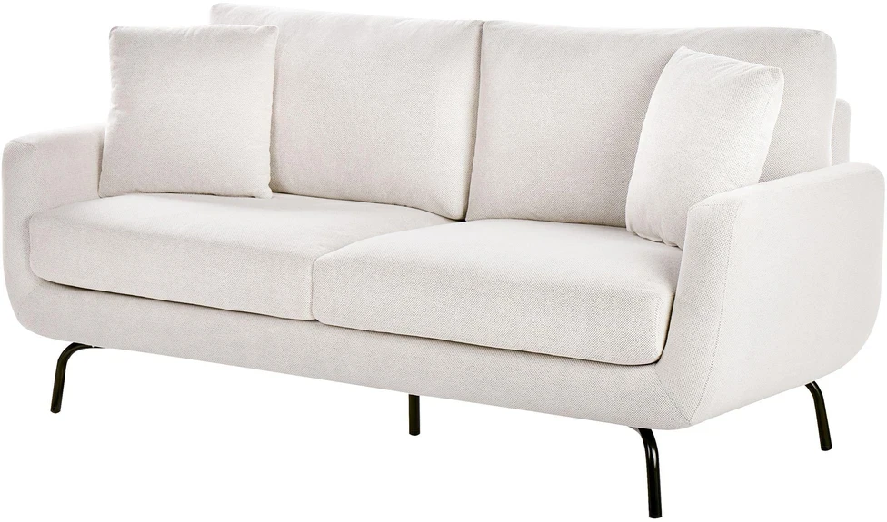 Beliani Trivietė sofa VESALA kreminės spalvos