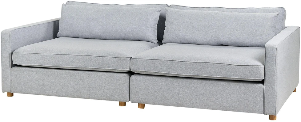Beliani Trivietė sofa VINSTRA, pilka