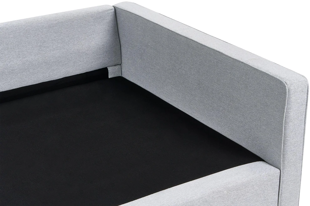 Beliani Trivietė sofa VINSTRA, pilka