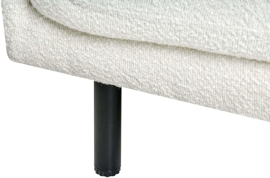 Beliani Trivietė sofa VORGOD Boucle Kreminės spalvos