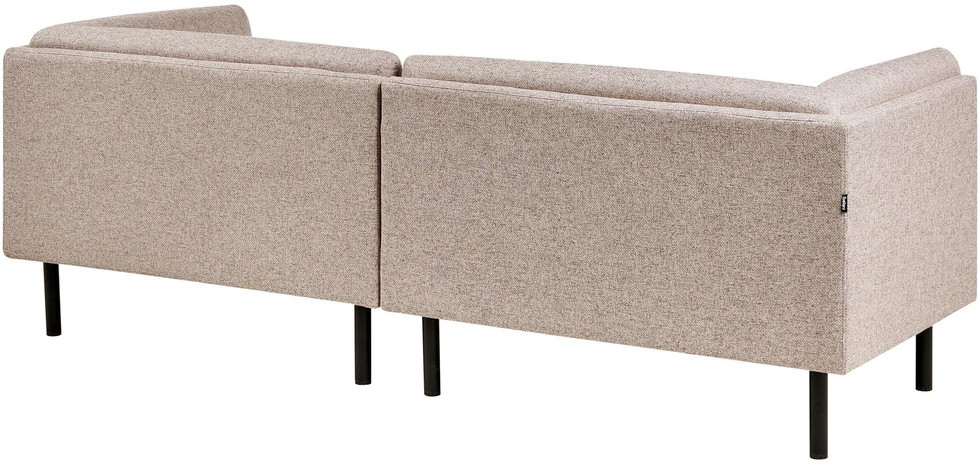Beliani Trivietė sofa VORGOD šviesiai ruda