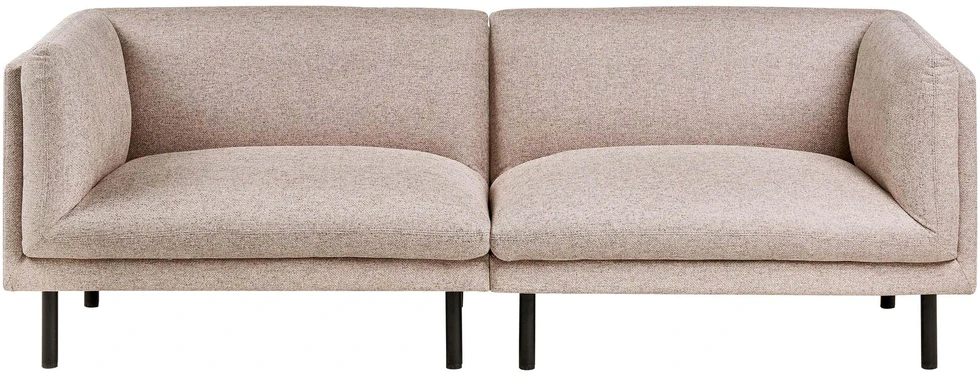 Beliani Trivietė sofa VORGOD šviesiai ruda
