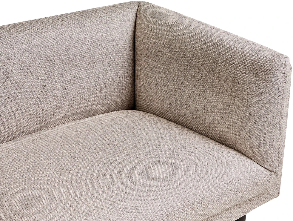 Beliani Trivietė sofa VORGOD šviesiai ruda