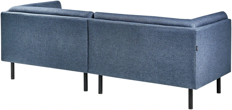 Beliani Trivietė sofa VORGOD tamsiai mėlyna
