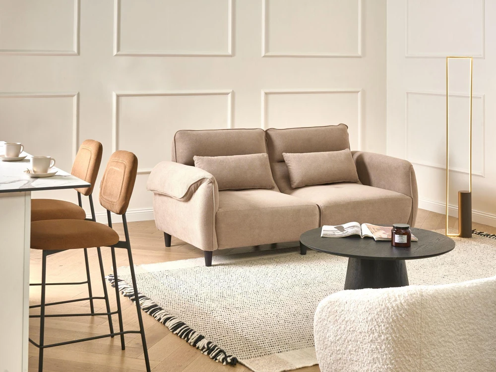 Beliani Trivietė sofa WETLAN šviesiai ruda