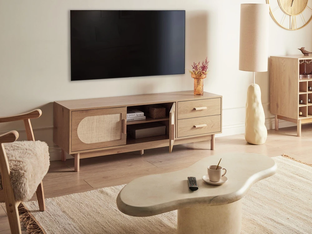 Beliani TV staliukas COSTELLO šviesiai rudas