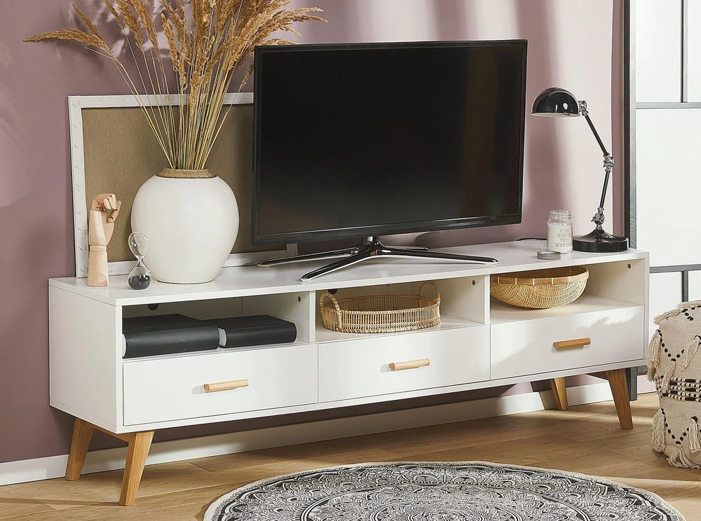 Beliani TV staliukas LIBERTY Baltas