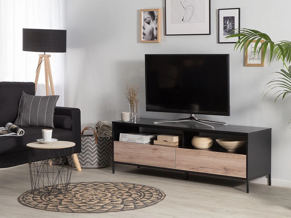 Beliani TV staliukas SYDNEY rudas/juodas