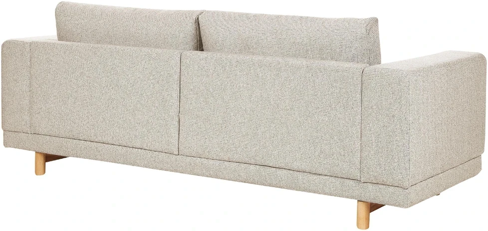 Beliani Tvivietė sofa NIVALA šviesiai smėlio spalvos