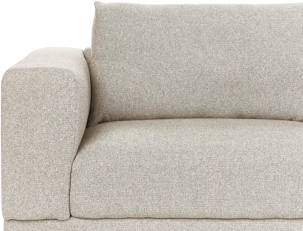 Beliani Tvivietė sofa NIVALA šviesiai smėlio spalvos