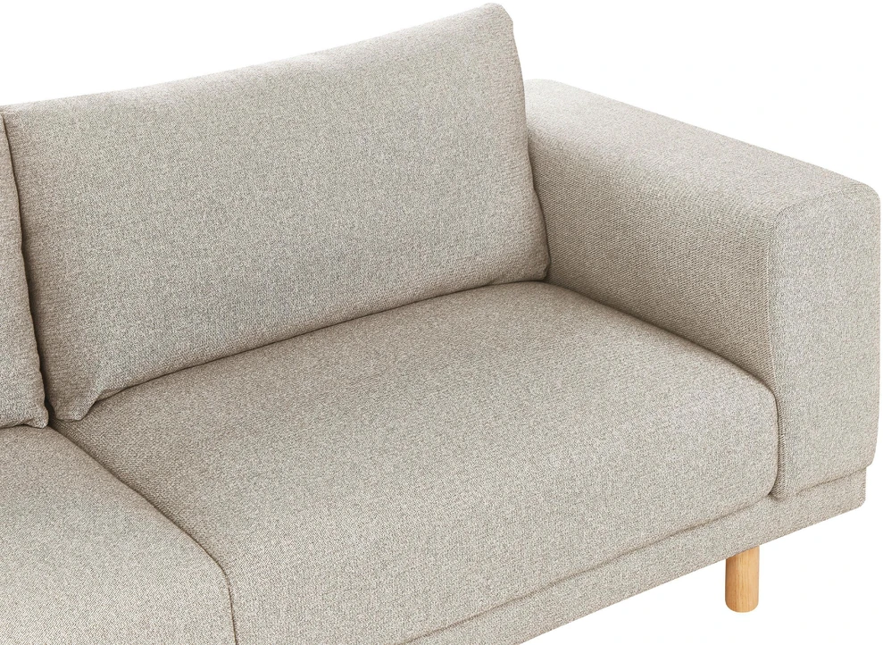 Beliani Tvivietė sofa NIVALA šviesiai smėlio spalvos