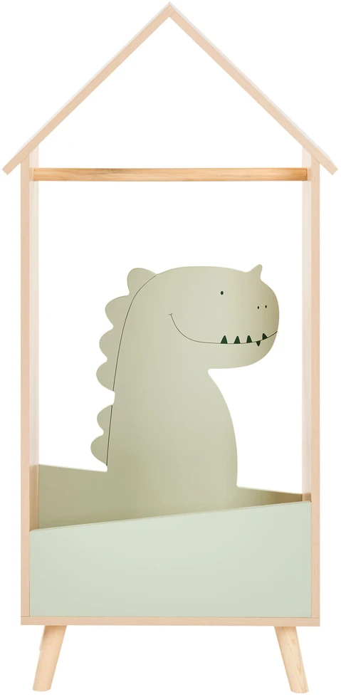 Beliani Vaikiška drabužių kabykla DURANGO su daiktadėže, šviesiai ruda