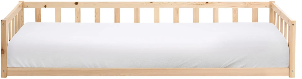 Beliani Vaikiška lova Pušies mediena AURIBEAU 90 x 200 cm Šviesiai ruda