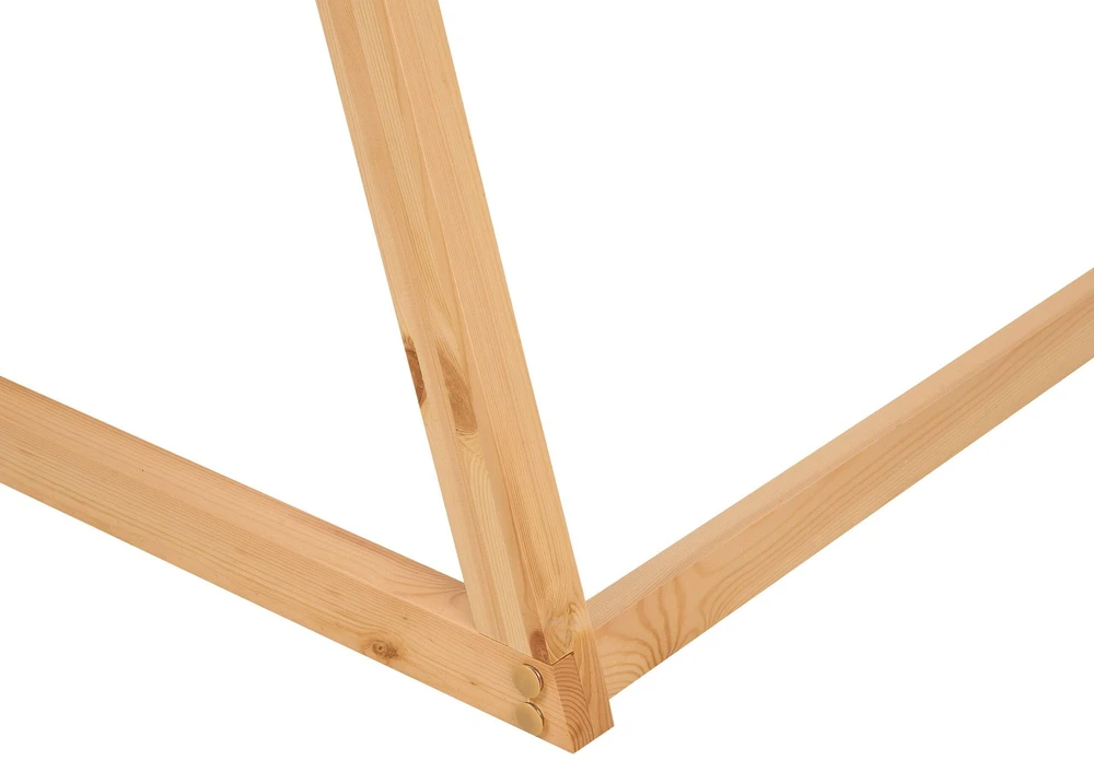 Beliani Vaikiška lova Tipi SAURAT 90 x 200 cm, pušies mediena, šviesi ruda