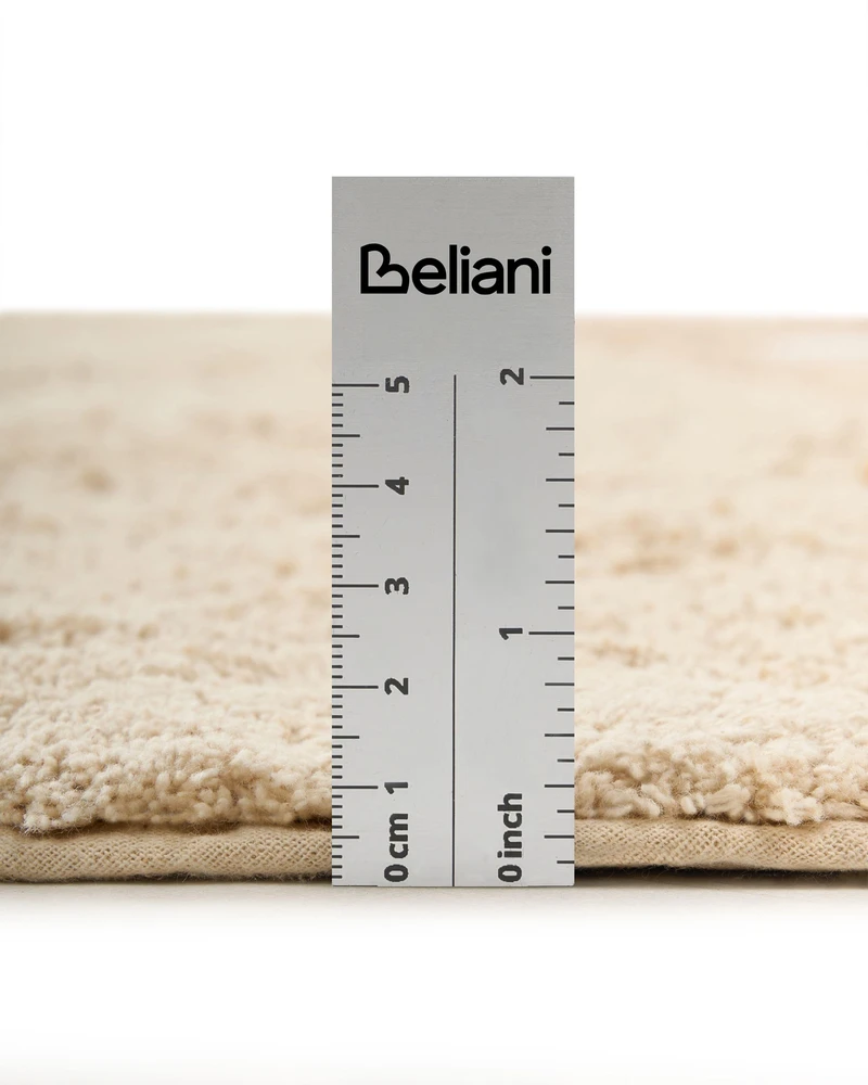 Beliani Vaikiškas kilimas BLOOP smėlio spalvos 80 x 120 cm medvilninis