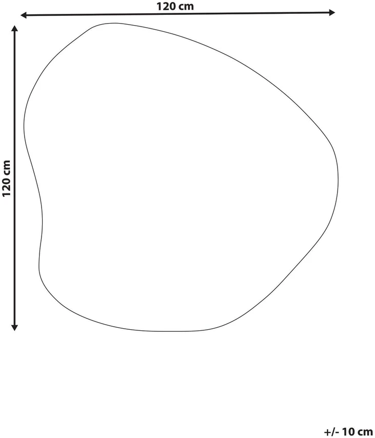Beliani Vaikiškas kilimas IRINGAL, smėlio spalvos, 120 cm, medvilninis