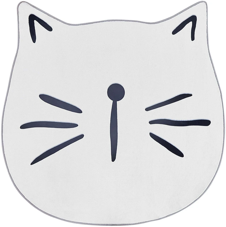 Beliani Vaikiškas kilimas KITTY Baltas ø 100 cm