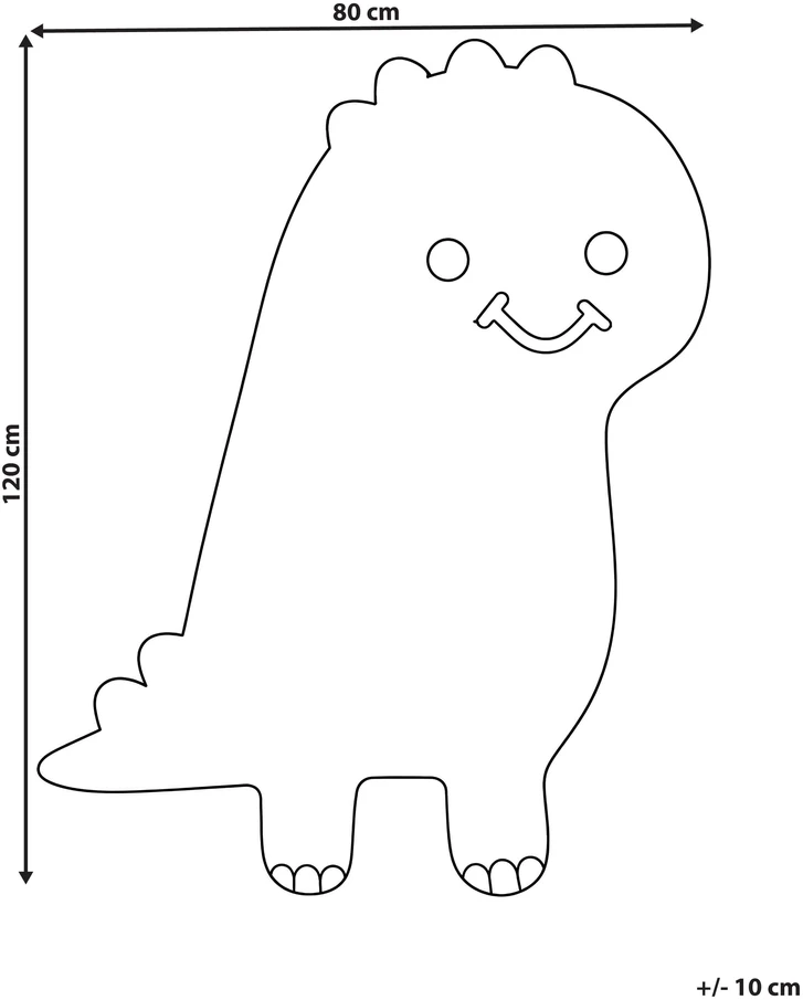 Beliani Vaikiškas kilimas REXY šviesiai rudas 80 x 120 cm medvilninis